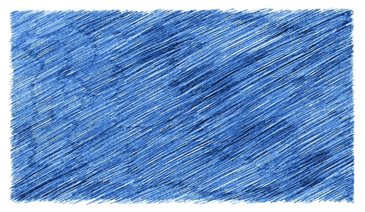 Handdrawn illustration of blue box texture with pen lines visible